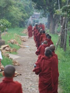 Monks Collecting their Daily Food 2