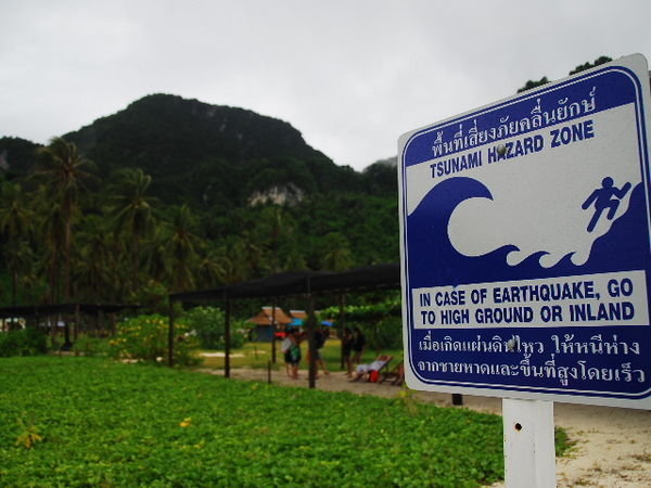 Tsunami Warning Sign 