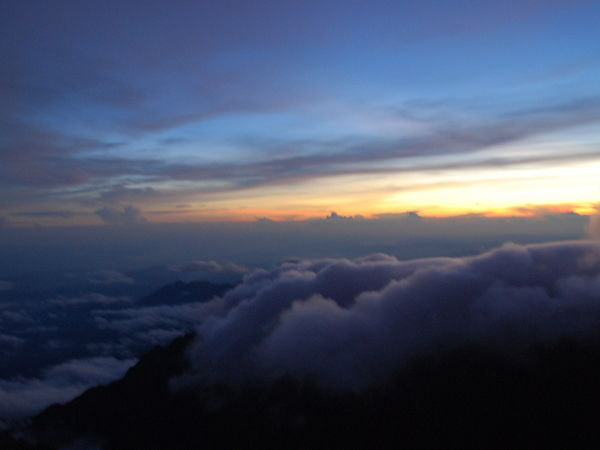 Sunrise from the top of Mt Kinabalu 2