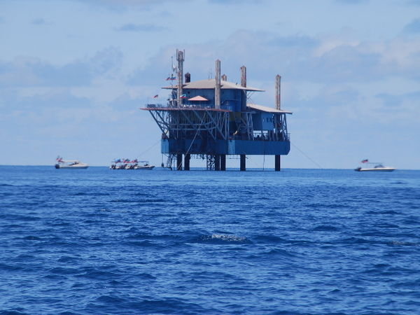 Oil Rig used as a Dive Guest house