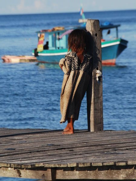 Little Girl on Pier