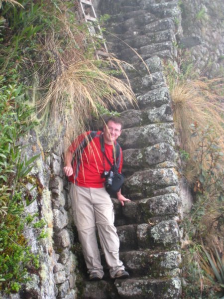 Hiking up Wayna Picchu