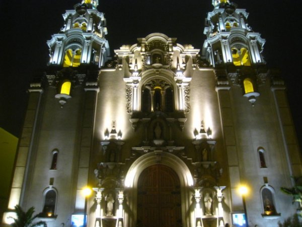 A Church at night