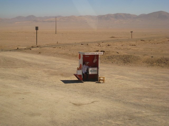 Selling Ice-cream in the middle of  nowhere