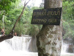 The "Swimming area"