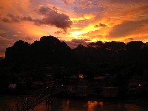 Sunset Vang Vieng 3