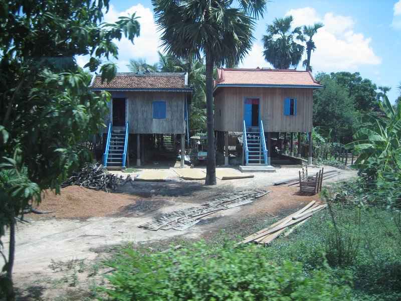 Example of Homes Outside the City in Cambodia