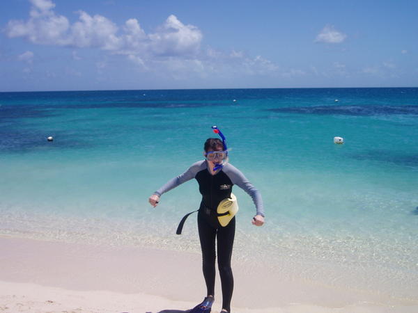Lia with snorkel