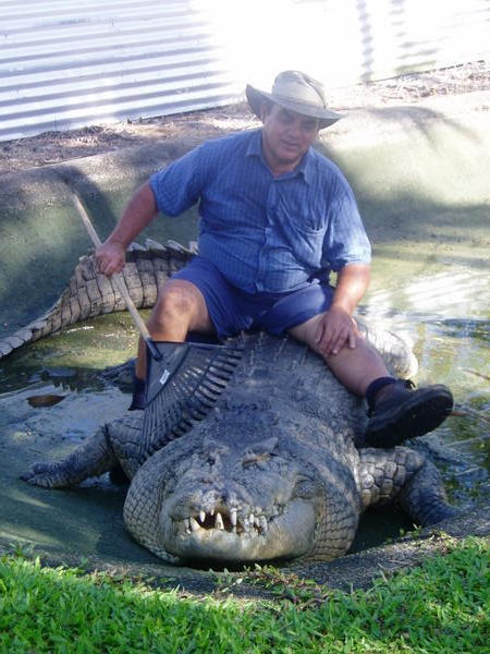 Man sat on Croc