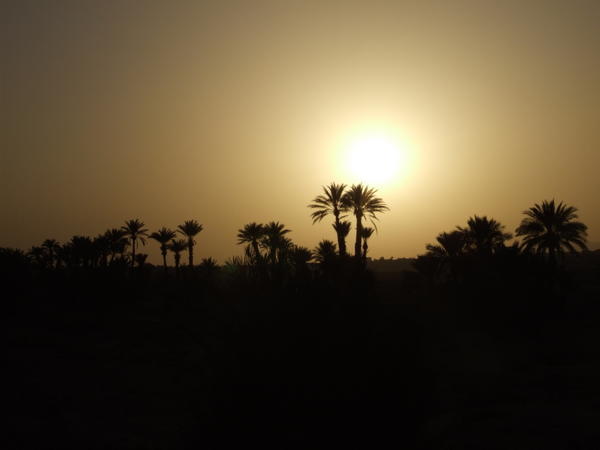 sundown in the Sahara