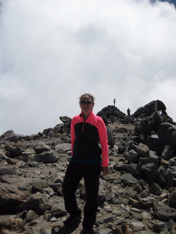 Laura near top of Mt. Taranaki 2