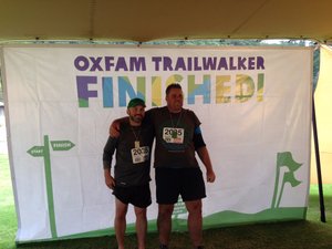 Mike and Vaughn: Oxfam finishers!!!