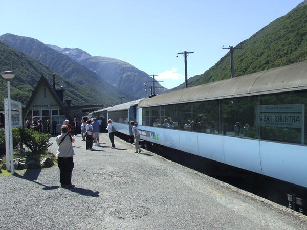 The train in Arthur's pass