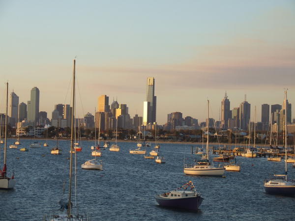 The city from port Phillip