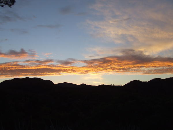 Sunset over the north Flinders Ranges