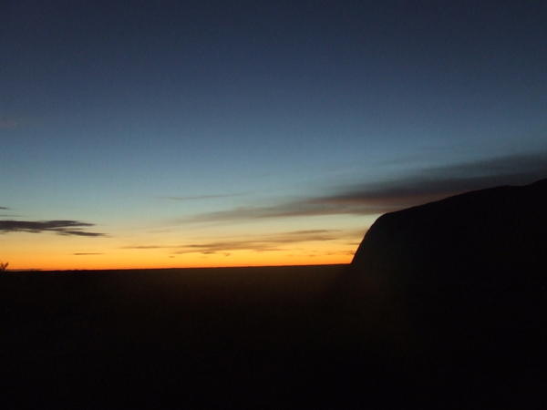 Ayers Rock and sunrise