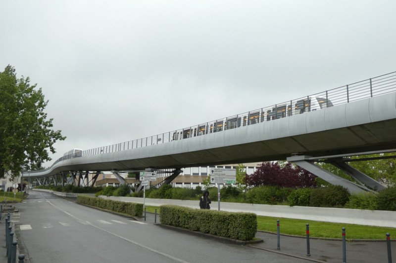 Metro at Rennes – the elevated part