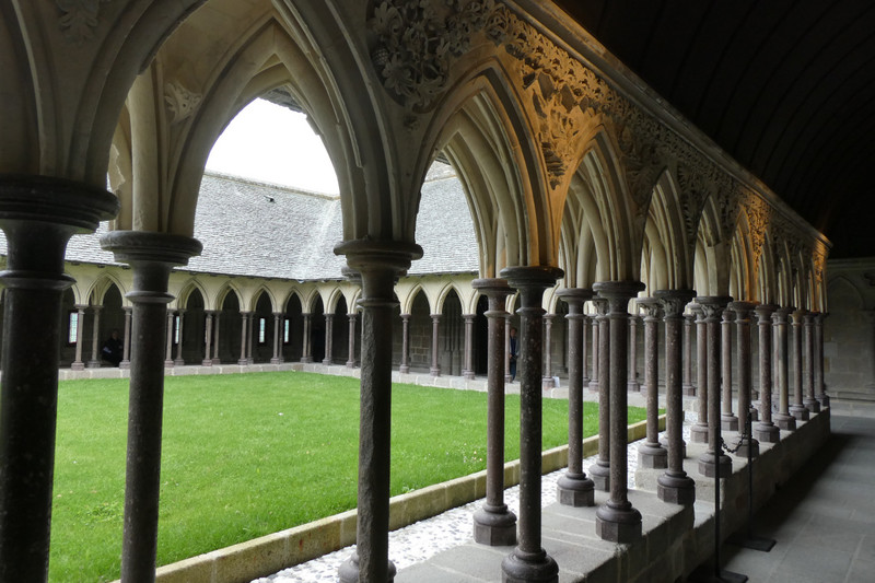Cloisters at the Abbey of Mont St Michel