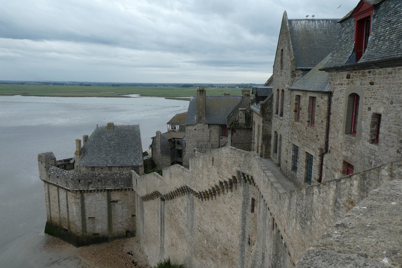 View of the Rampart of Mont St Michel