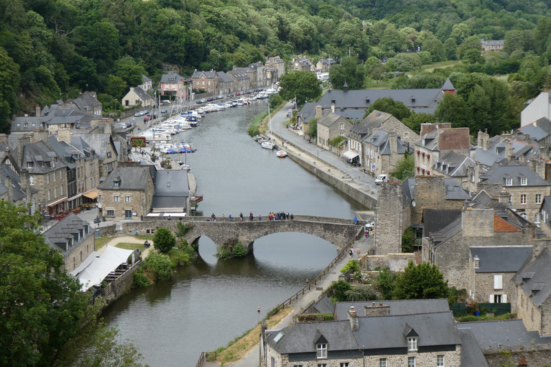 View of Dinan Port from the Viaduct