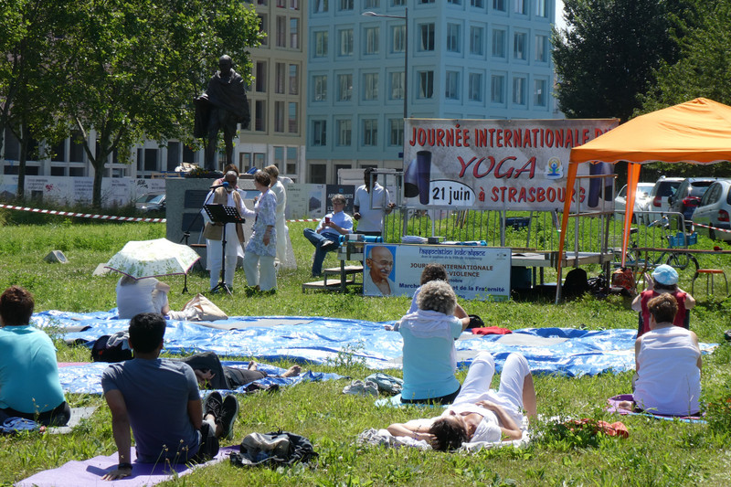 International Yoga Day in Strasbourg
