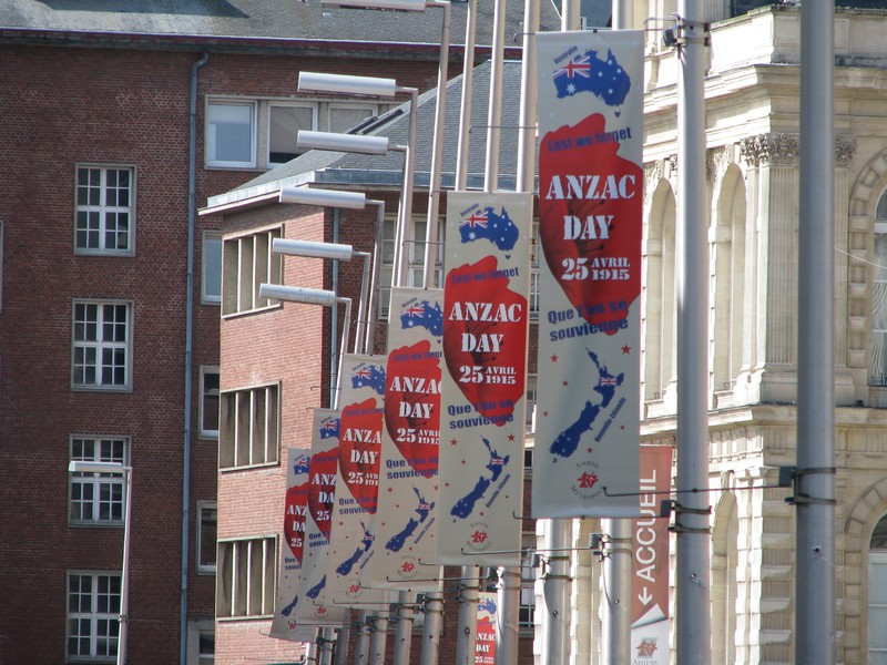 Amiens - Anzac Day Banners