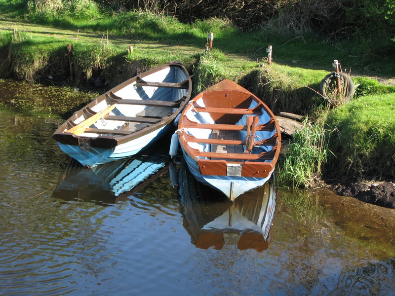 Boats near Ross Castle, Killarney