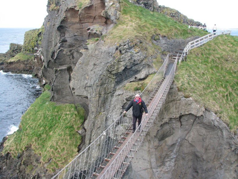 Yours truly on the Carrick-a-Rede Bridge