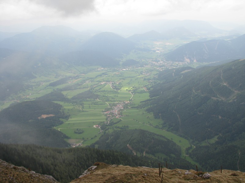 View of Puchberg & valley from Schneeberg