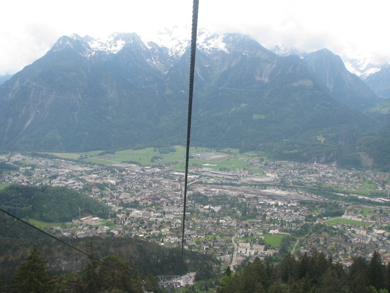 View of Bludenz from the Muttersberg Cable Way