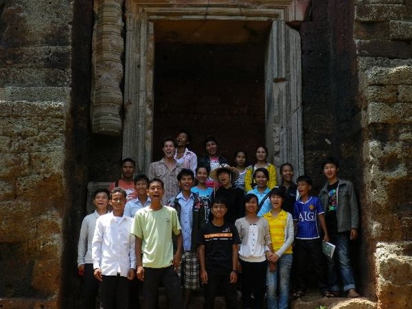 me and the students at Phnom Da