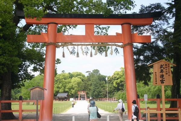 Torii gate at Kamigamo