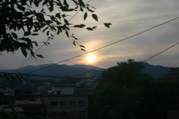 Another look at the sunset over Takayama and the Japanese Alps