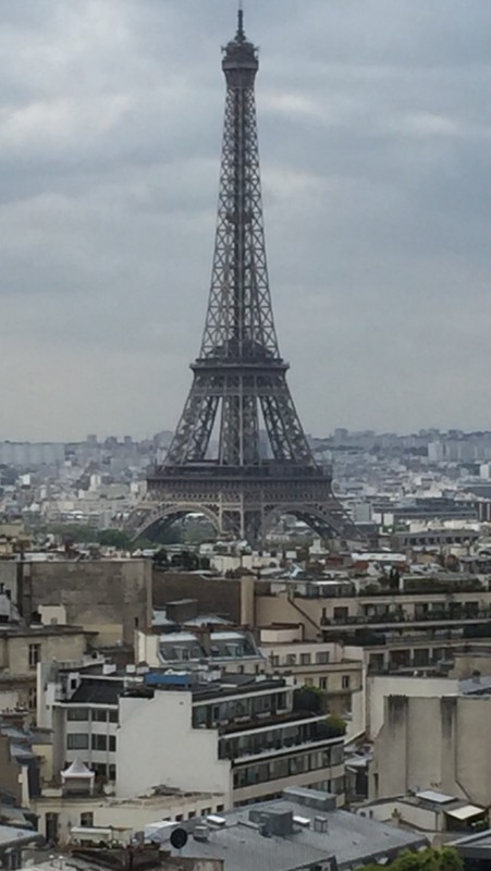 Eiffel tower from the Arc