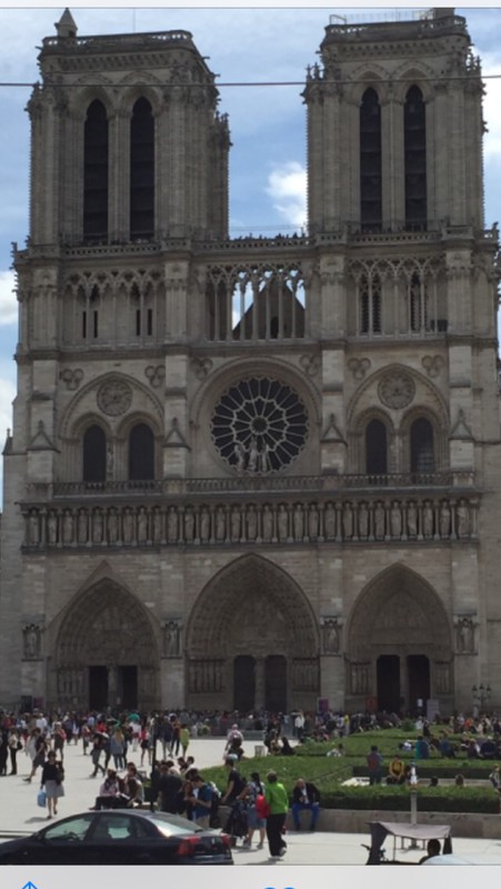 Entrance to Notre Dam built in  1163
