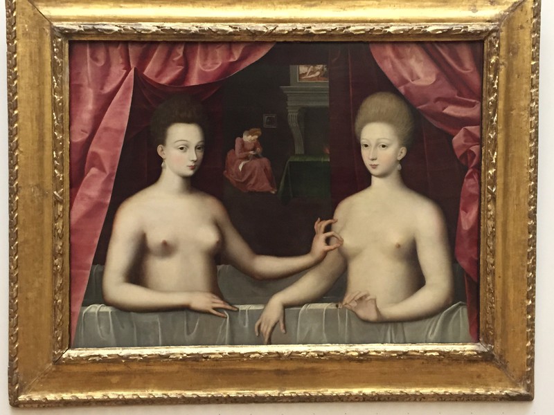 Gabrielle d Estrees and her sister 1594