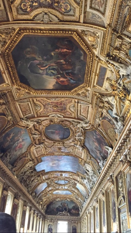 One of the ceiling's in the Louvre