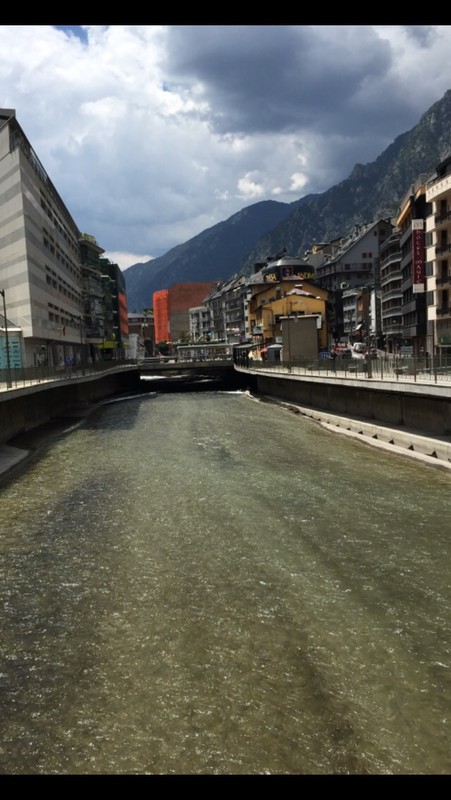 River in the middle of Andorra