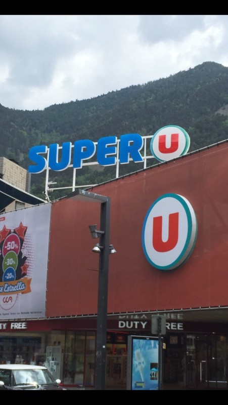 One of two supermarkets in Andorra