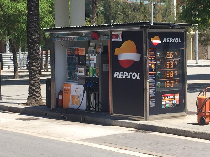 Petrol station in Barcelona