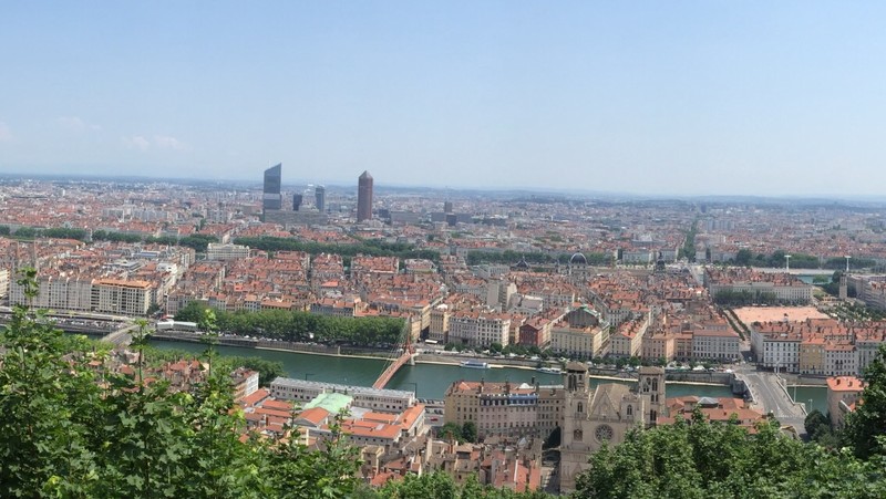Lyon from the church hilltop