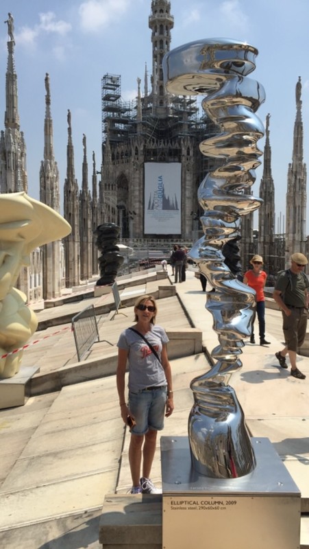 Rooftop Duomo with modern art?