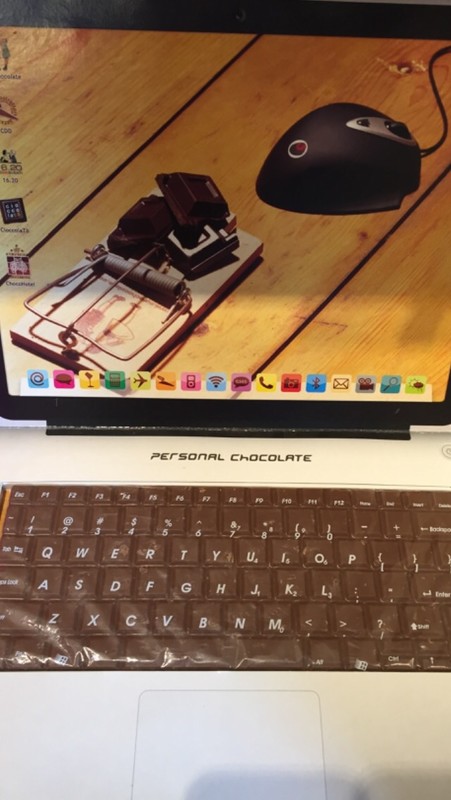 Chocolate keyboard for computer.