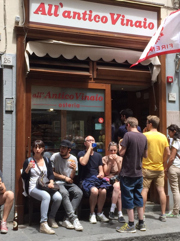 Famous sandwich shop in Florence