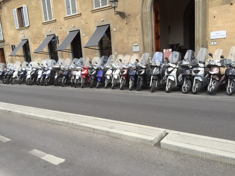 Scooter parking in Florence