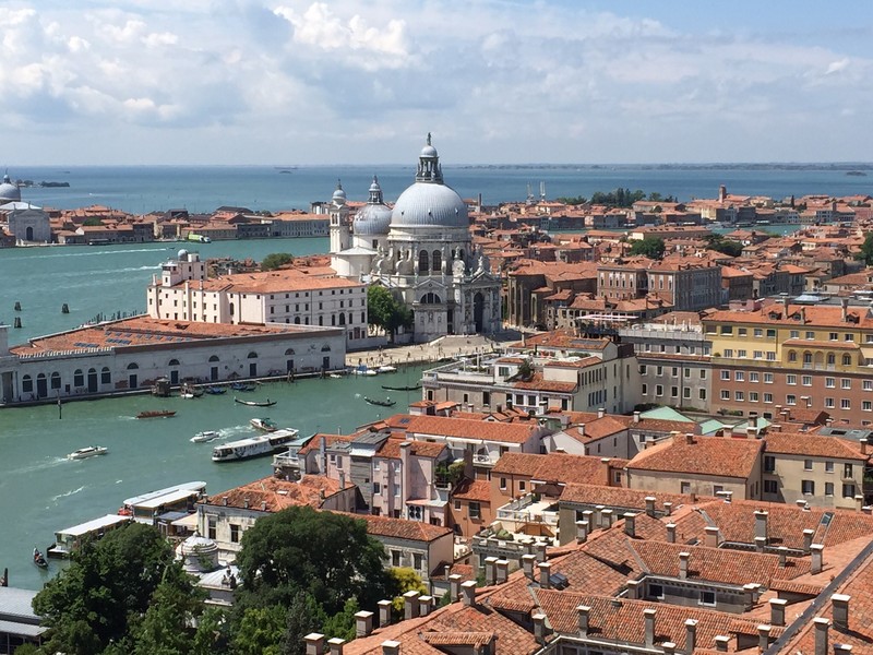 View across Venice port