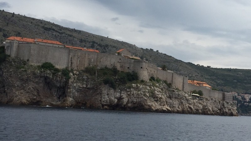 The old town walls from the water