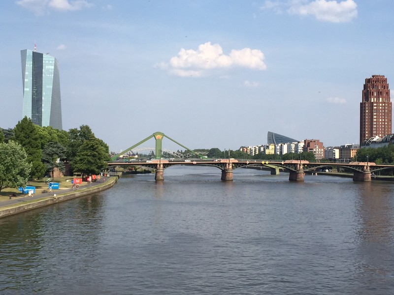 Looking down the main river which is a run off from the Rhine