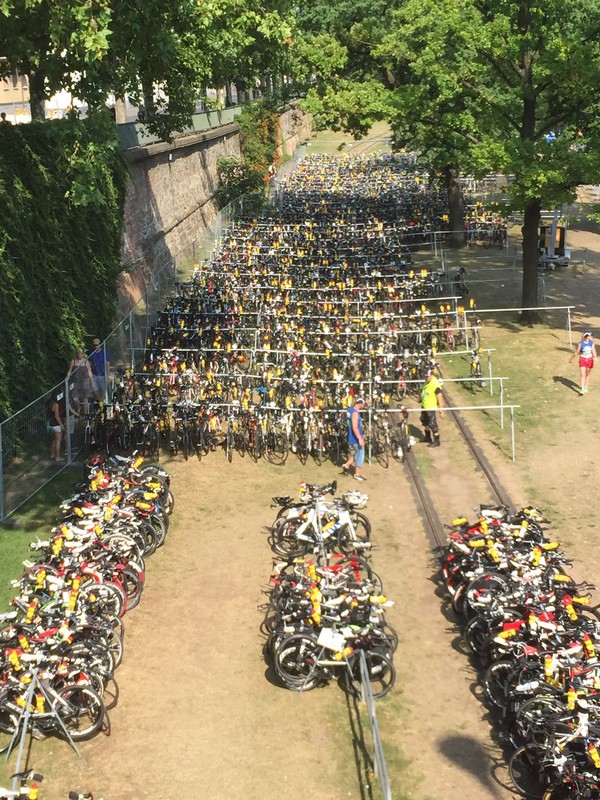 They had to park 4,000 bikes