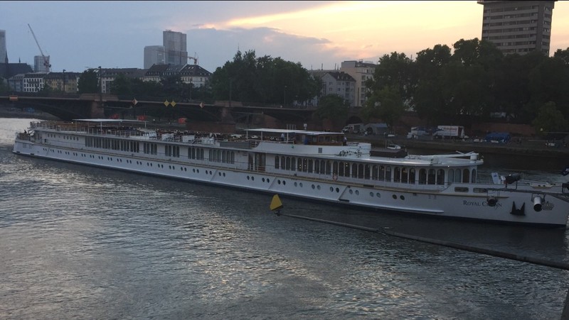 River cruise boat in the evening